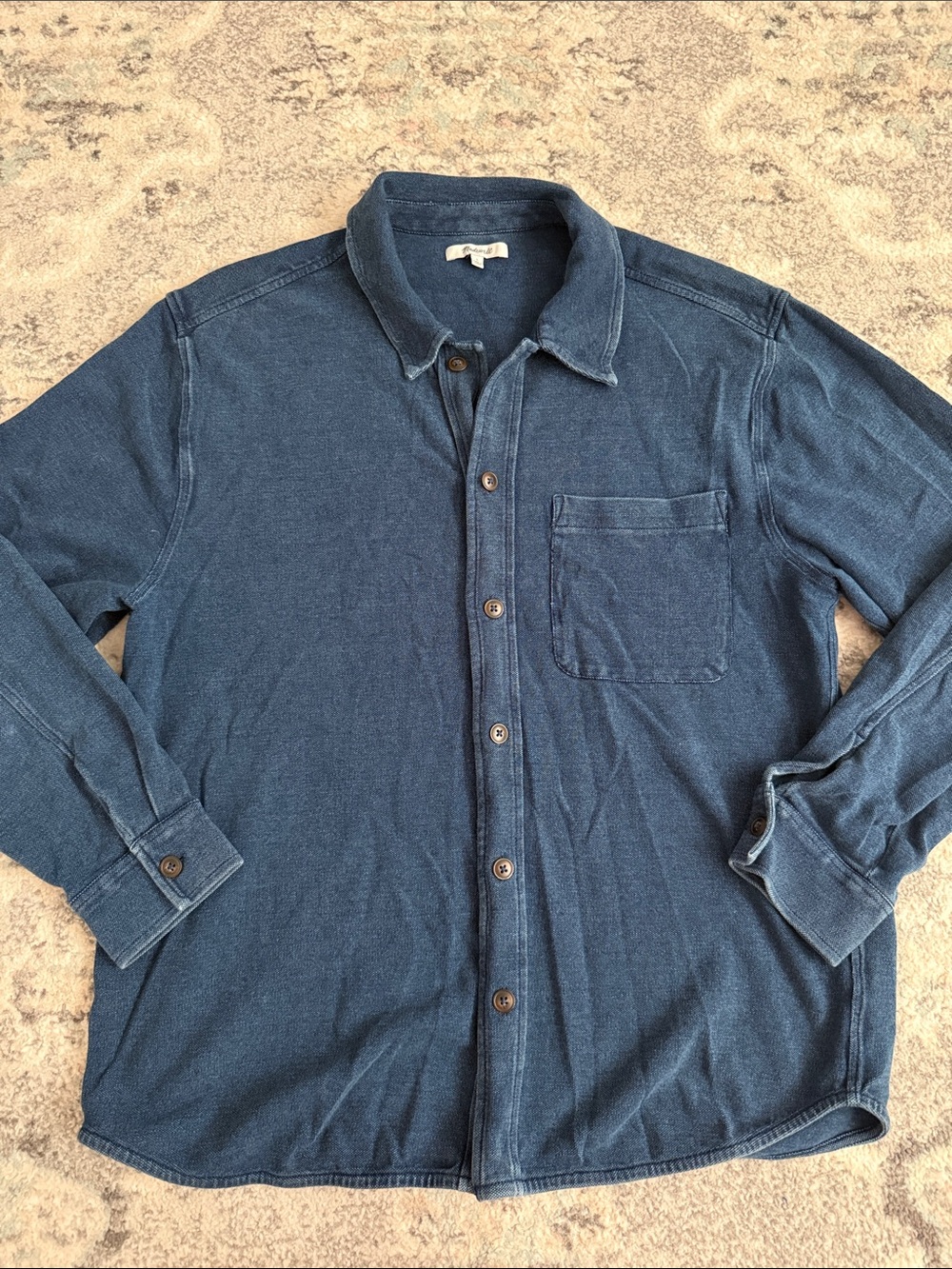 Madewell Soft Denim Button Down Shirt Size Large